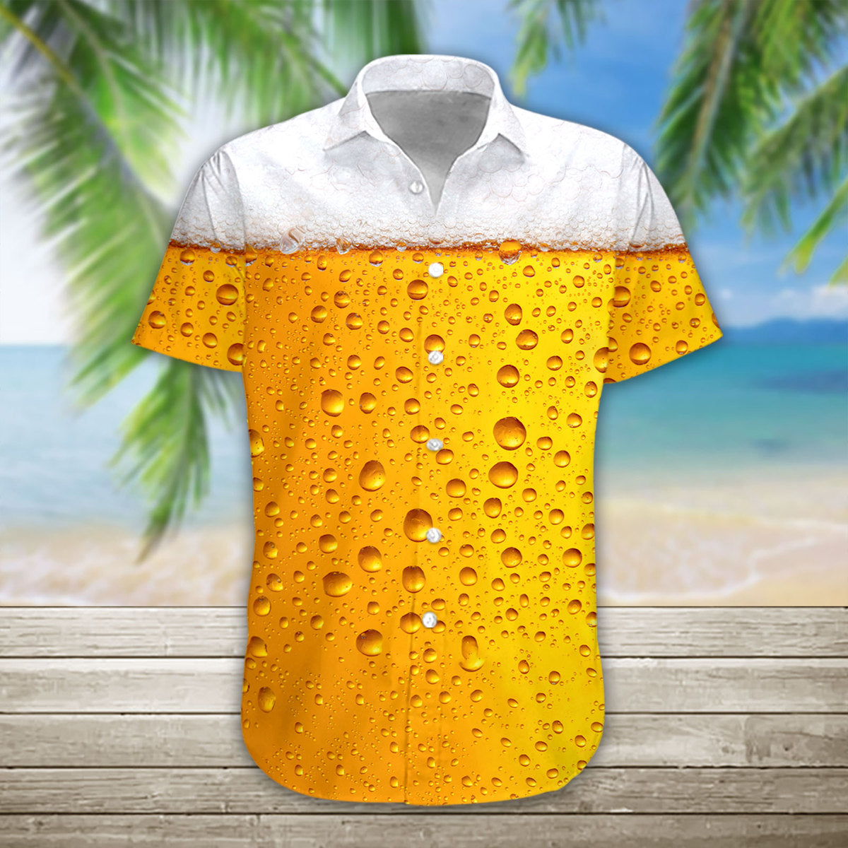 3D Bier Hawaiihemd