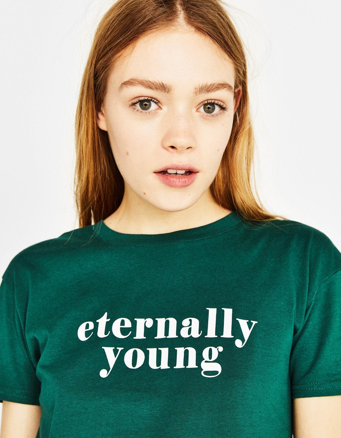 T-Shirt aus ökologisch angebauter Baumwolle mit Slogan