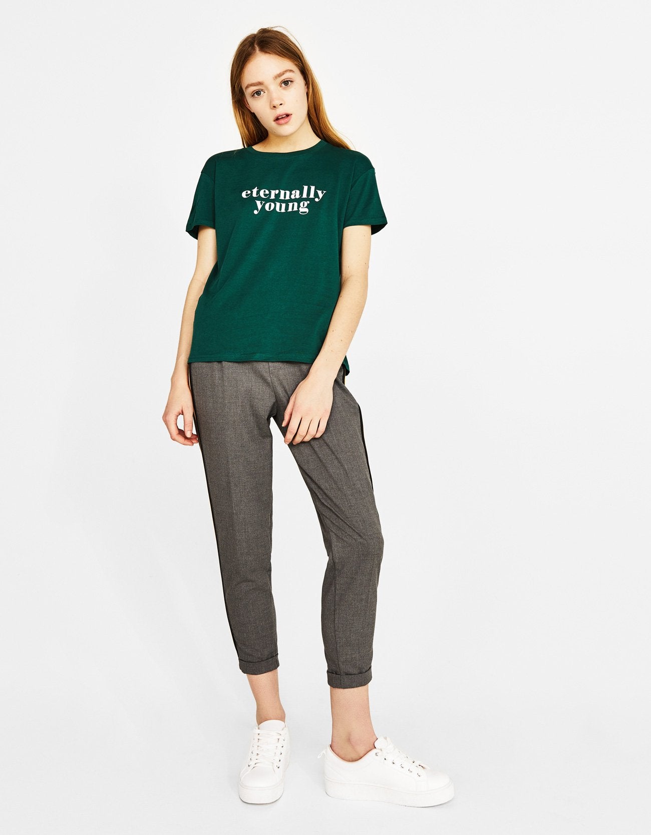 T-Shirt aus ökologisch angebauter Baumwolle mit Slogan