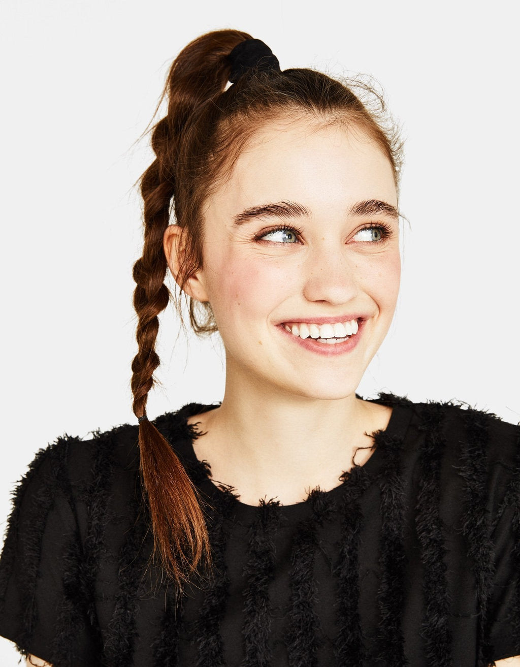 T-Shirt aus Kunstpelz