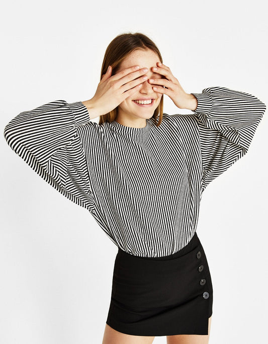 T-Shirt mit Puffärmeln