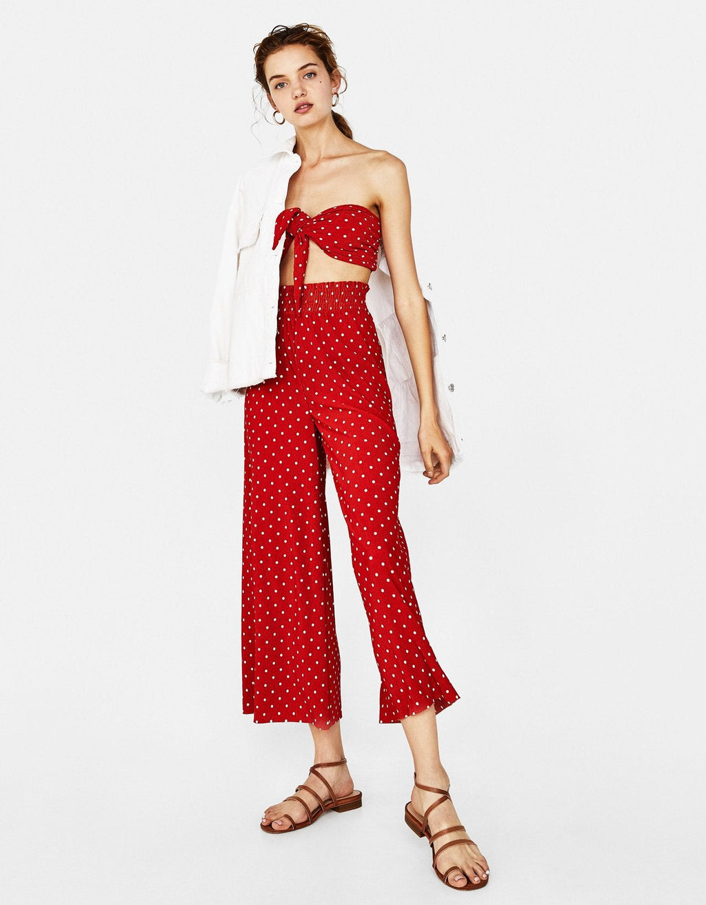 Knittertop mit Knotendetail