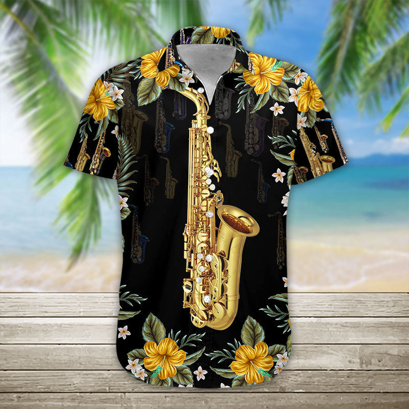 3D Saxophon Hawaii Shirtii