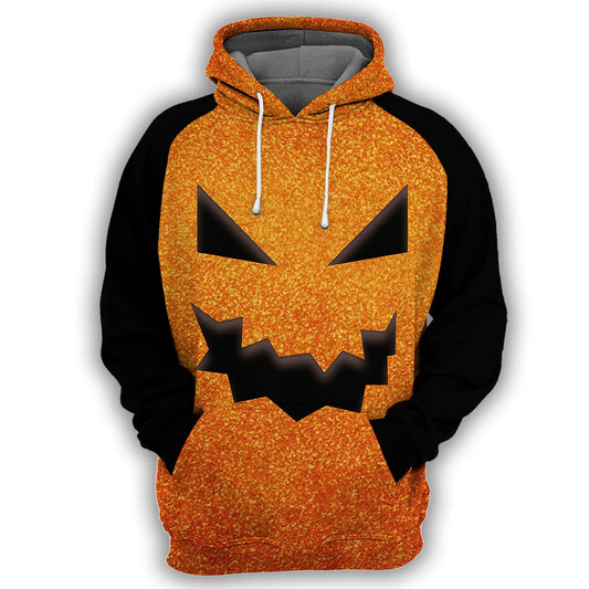 Kürbis Halloween - 3D Allover-Druck-Shirt