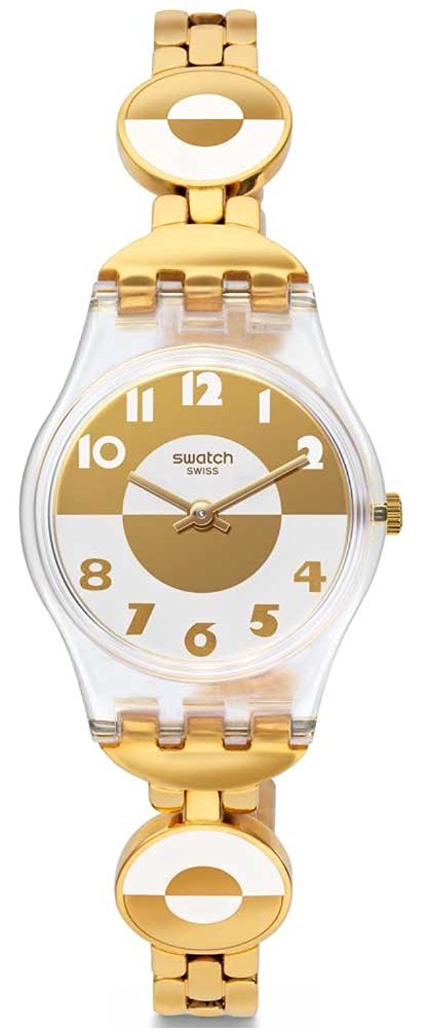 Swatch Masterglam Damenuhr mit Edelstahlarmband LK369G