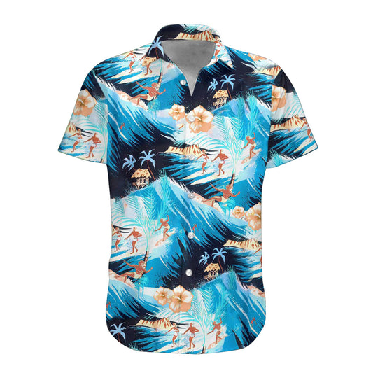 3D Surfing Hawaii Hemd