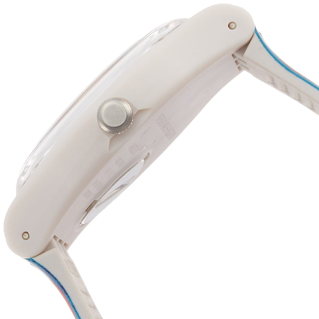 Swatch Originals Anavah Unisex-Armbanduhr mit blauem Zifferblatt und Silikonarmband SUOT101