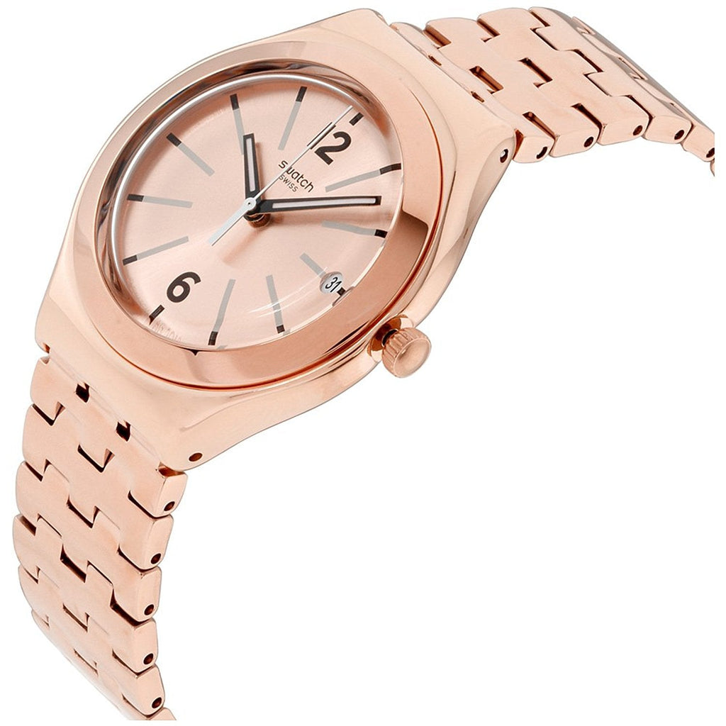 Swatch Irony Rosalina Roségold Edelstahl Unisex-Uhr YGG408G 