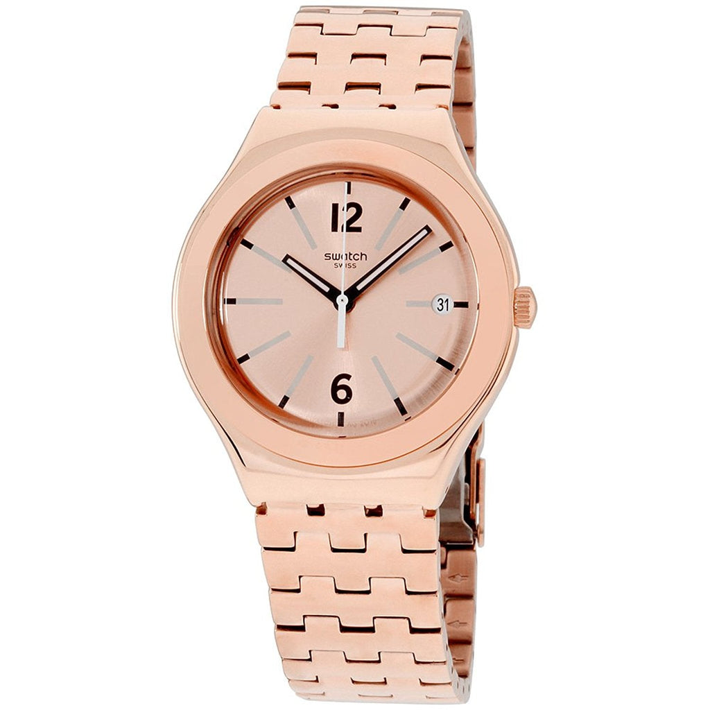 Swatch Irony Rosalina Roségold Edelstahl Unisex-Uhr YGG408G 