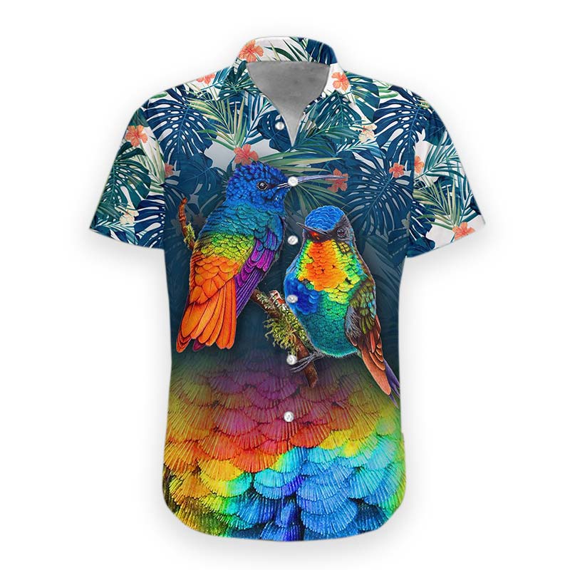 3D Kolibri Hawaiihemd
