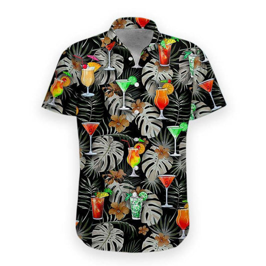3D Cocktail Hawaiihemd
