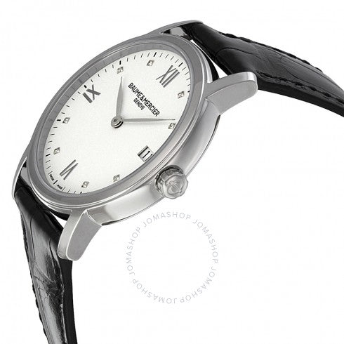 Baume &amp; Mercier Classima Damenuhr mit weißem Zifferblatt