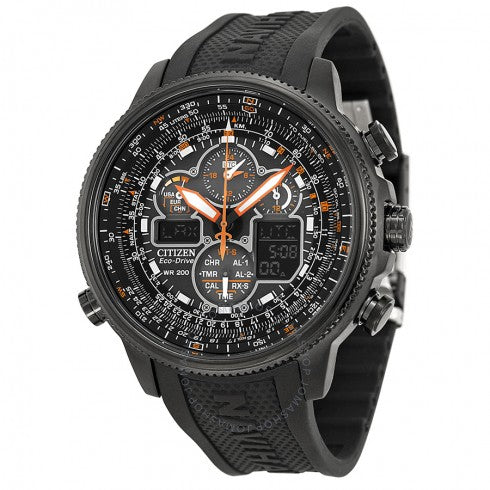 Navihawk AT Eco Drive Herrenuhr mit schwarzem Zifferblatt