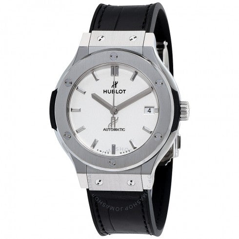 Classic Fusion Automatische Herrenuhr aus Titan mit silbernem Opalin-Zifferblatt