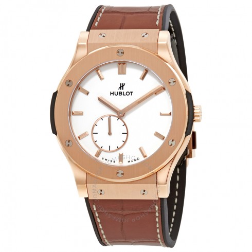 Classic Fusion Classico Ultradünne Herrenuhr mit weißem Zifferblatt