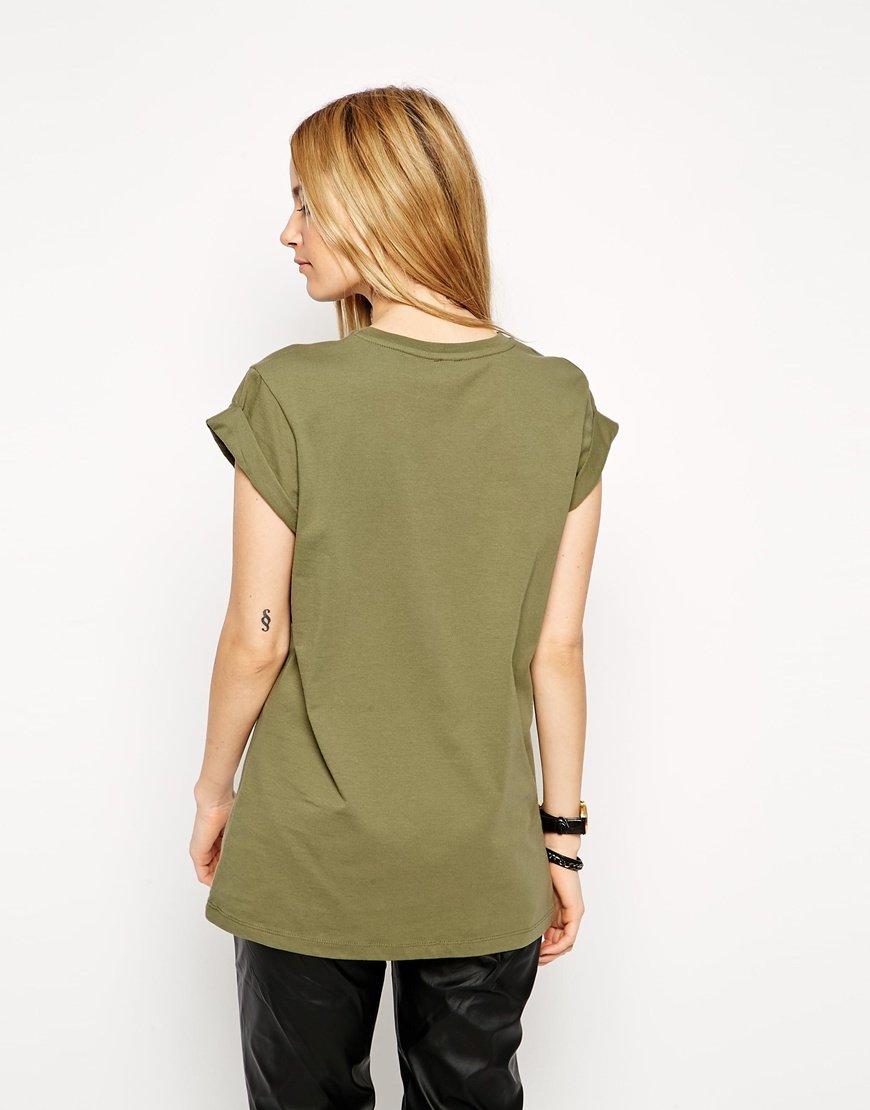 Boyfriend-T-Shirt mit „Yours Sincerley“-Print